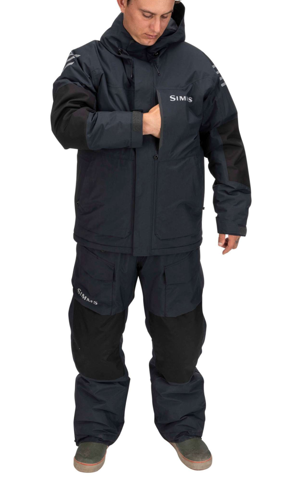 Simms Challenger Insulated Fishing Jacket Black Model Pocket Simms Challenger Insulated Fishing Jacket Black Model Pocket